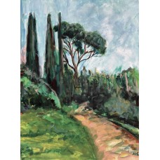 Cypresses – Original Acrylic Painting on Canvas | Crimea | Marina Stognieva